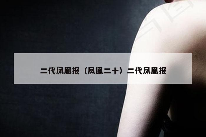 二代凤凰报（凤凰二十）二代凤凰报